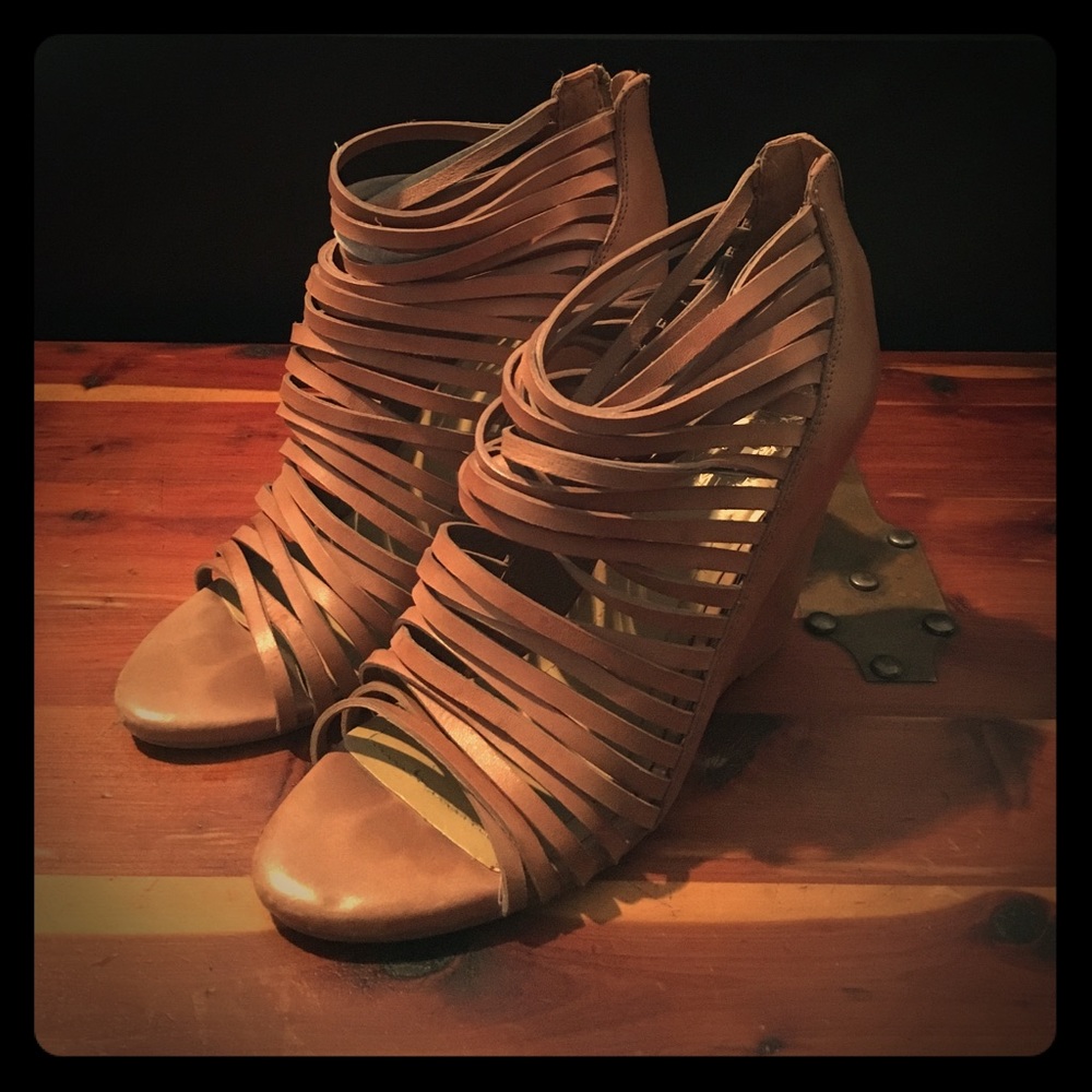 Vince Camuto strap wedges