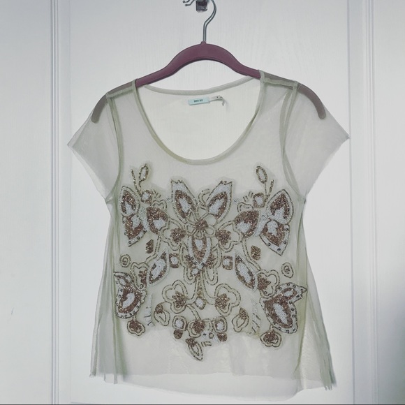 Urban Outfitters Beaded Top Size S - Picture 1 of 3