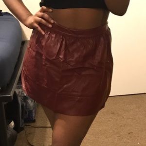 Leather Skater skirt