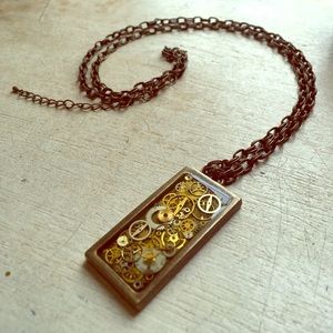 STEAMPUNK Gear Necklace