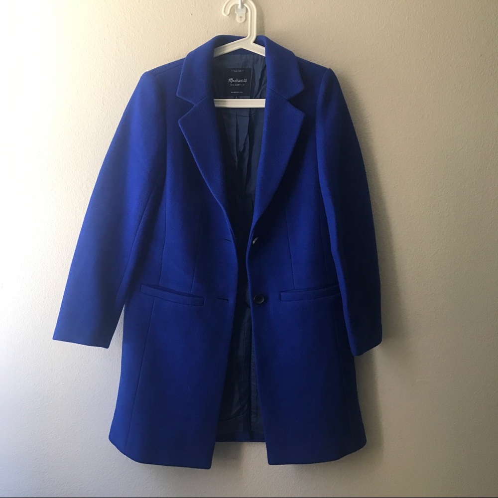 Madewell royal blue coat