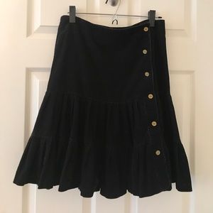 Adorable black corduroy skirt