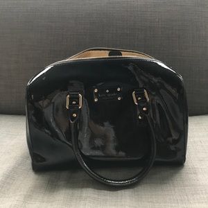 Black Patent Leather Kate Spade Handbag