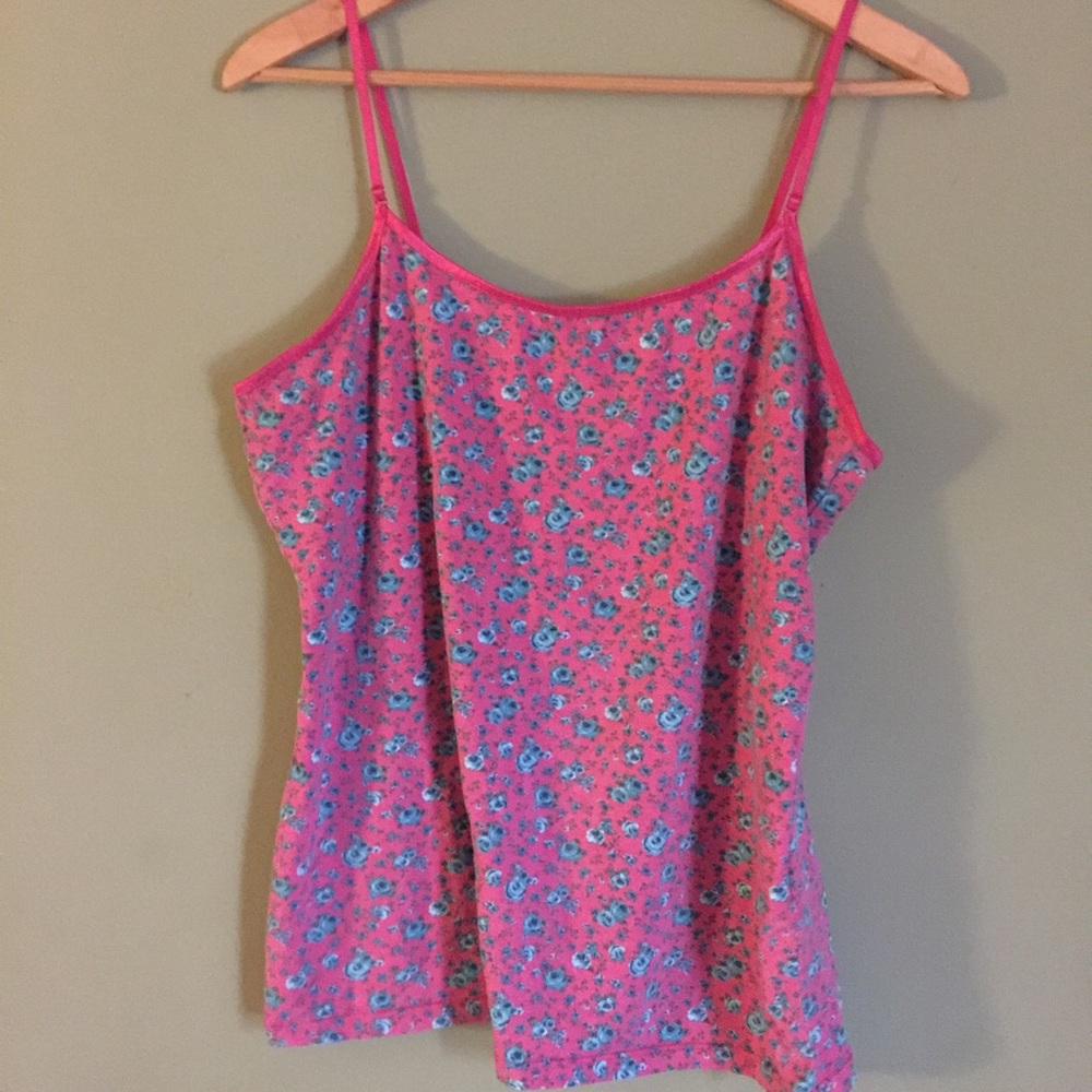Cute Pink & Blue Tank