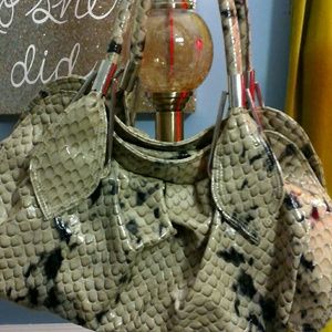 Snake Print Handbag