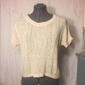 Cream colored Sparkle & Fade top