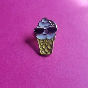 Ice cream enamel pin