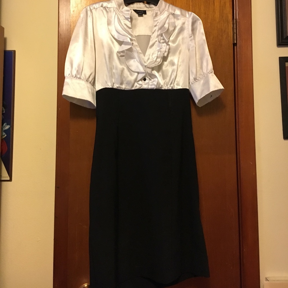 Black and white classic dress