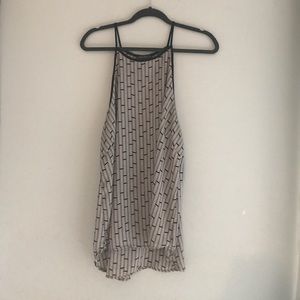 Forever 21 high neck geometric tank top