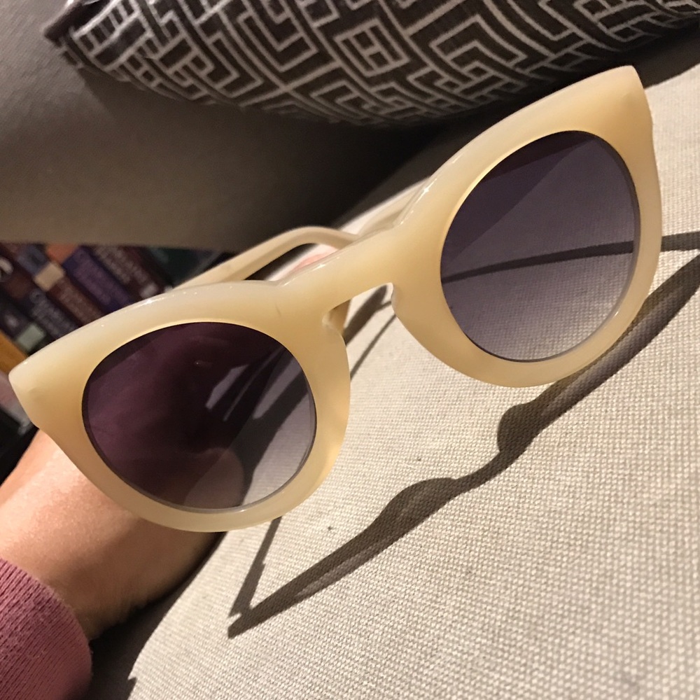 Derek Lam Crosby Cassis Sunglasses in ivory
