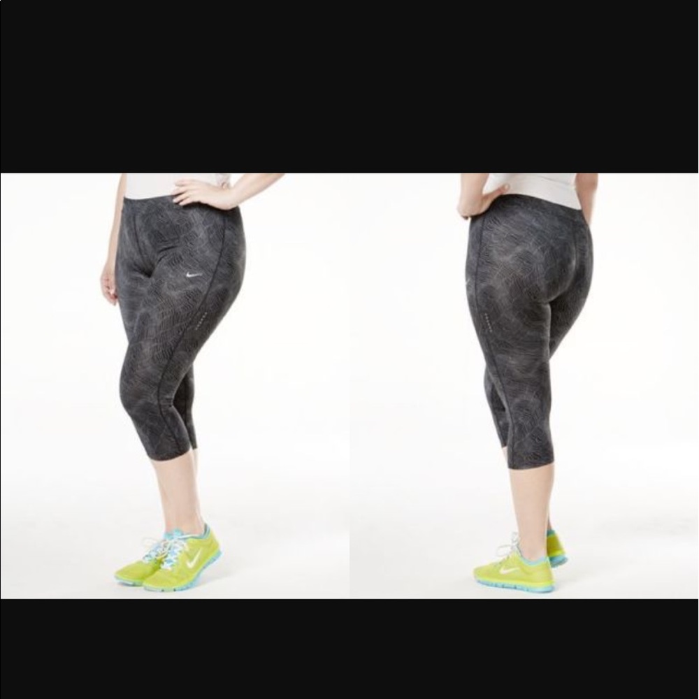 NWT Nike plus size running Cropped tights - Picture 2 of 3