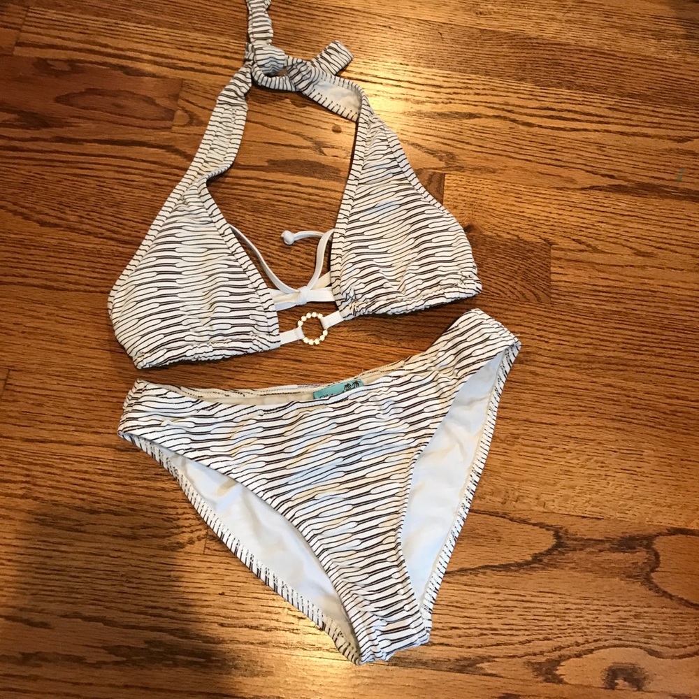 Letarte Brown and White Bikini