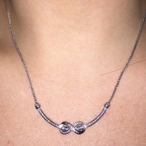 Infinity diamond necklace