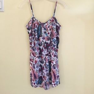 Summer spaghetti strap romper