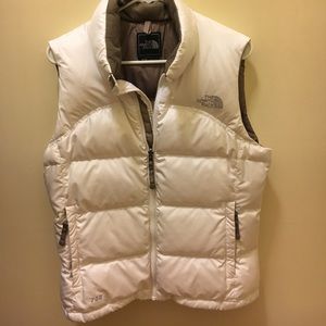 White North Face Puffer Vest