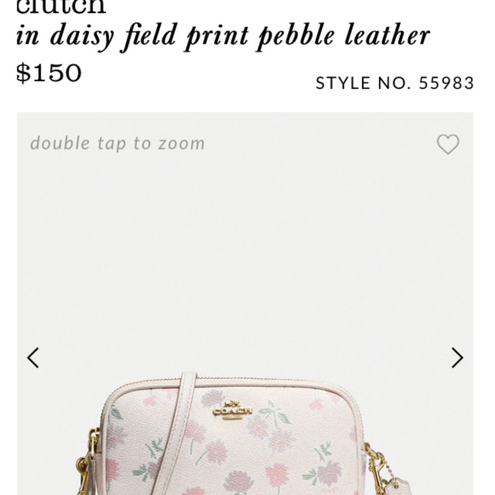 New Coach purse in daisy field print! 👛 🌺