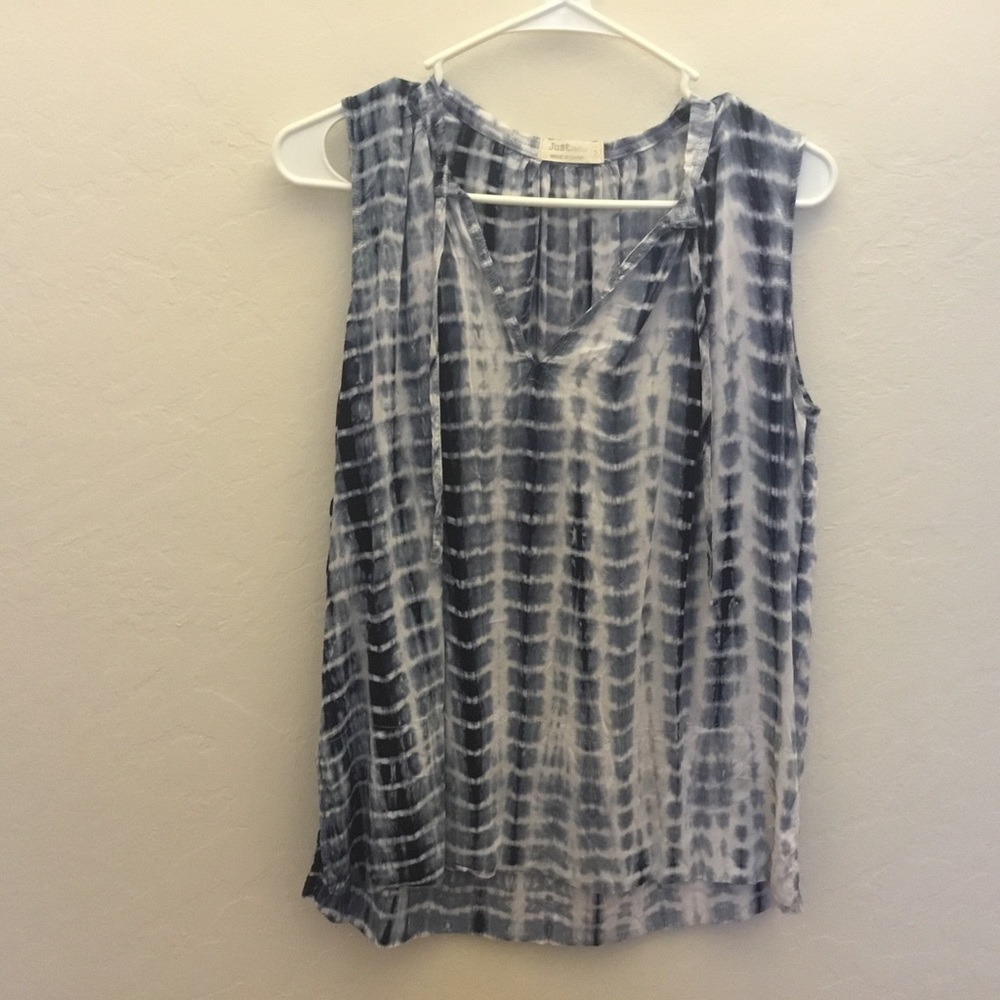 Shibori boho blouse