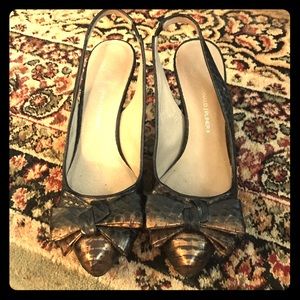 Donald Pliner snakeskin pumps