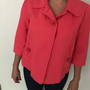 Cropped Coral Jacket