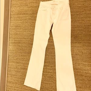 Seven white bootcut jeans