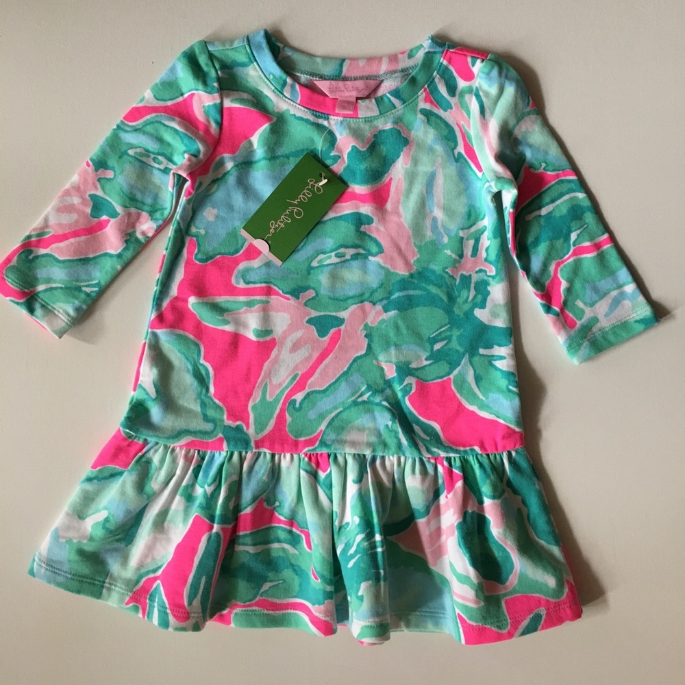 NWT Lilly Pulitzer Kim dress pink sands size 2/3