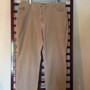 Straight leg corduroys