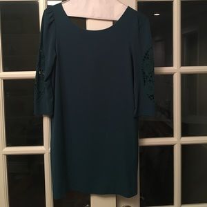 Dark Teal Colored, 3/4 length sleeve Dress
