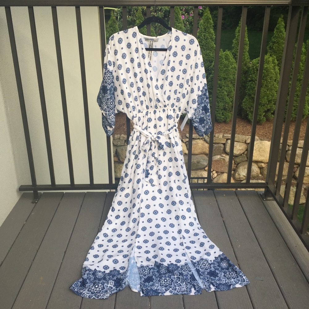 Boho Print Kimono Maxi