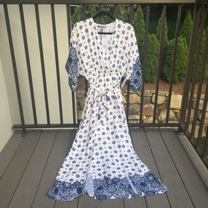 Boho Print Kimono Maxi