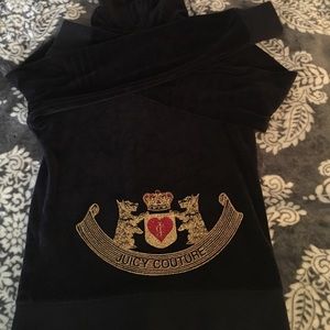 NAVY BLUE JUICY COUTURE VELOUR JACKET