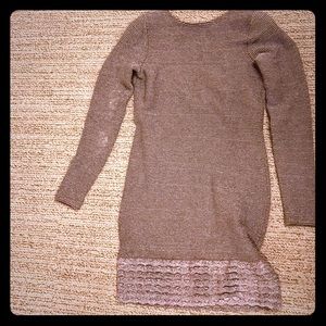 Victoria's Secret metallic sweater dress