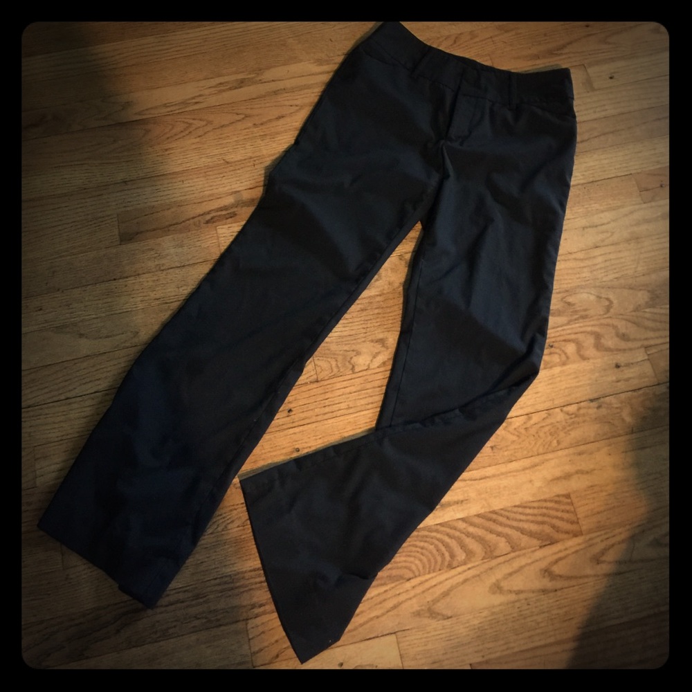 Black wide leg dress slacks