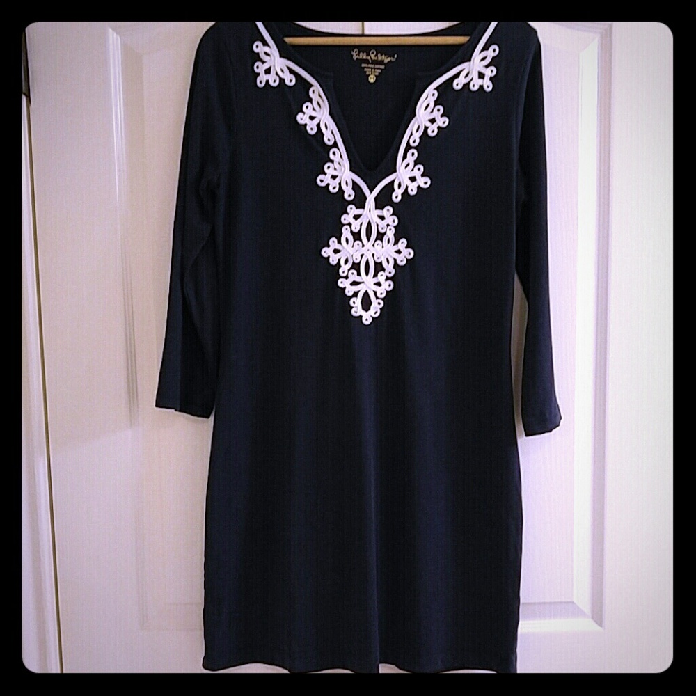 Lilly Pulitzer navy dress m