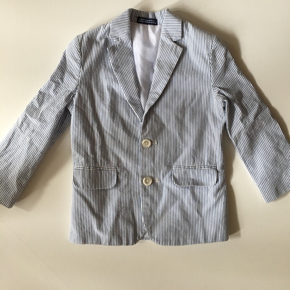 EUC classic Seersucker blazer size 5