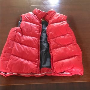 Zara Sleeveless Puffer Jacket Red Boy's Size XL