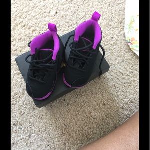 Jordan 12 purple and black toddler size 7