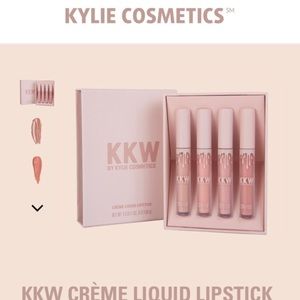 KKW set of 4 nude liquid lipsticks. Brand new.