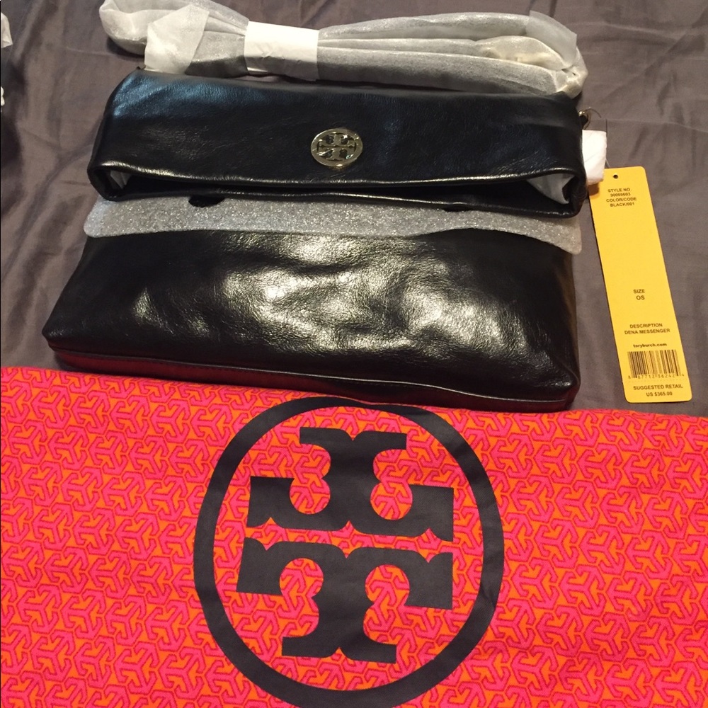 NWT Tory burch dena crossbody black bag