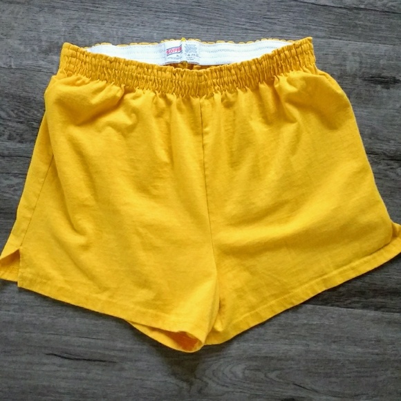 yellow soffe shorts