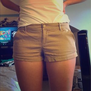 Khaki Short Shorts