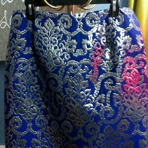 Silver & Blue Skirt