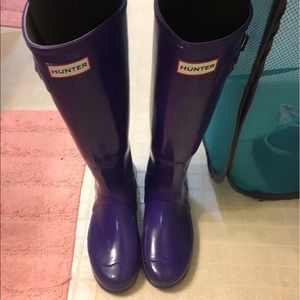 Purple Hunter rain boots