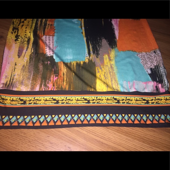 SOLD‼️🌅 Gorgeous Watercolor Cold Dress 🌅 - Picture 4 of 6