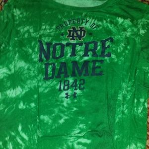 Notre dame green t shirt - never worn