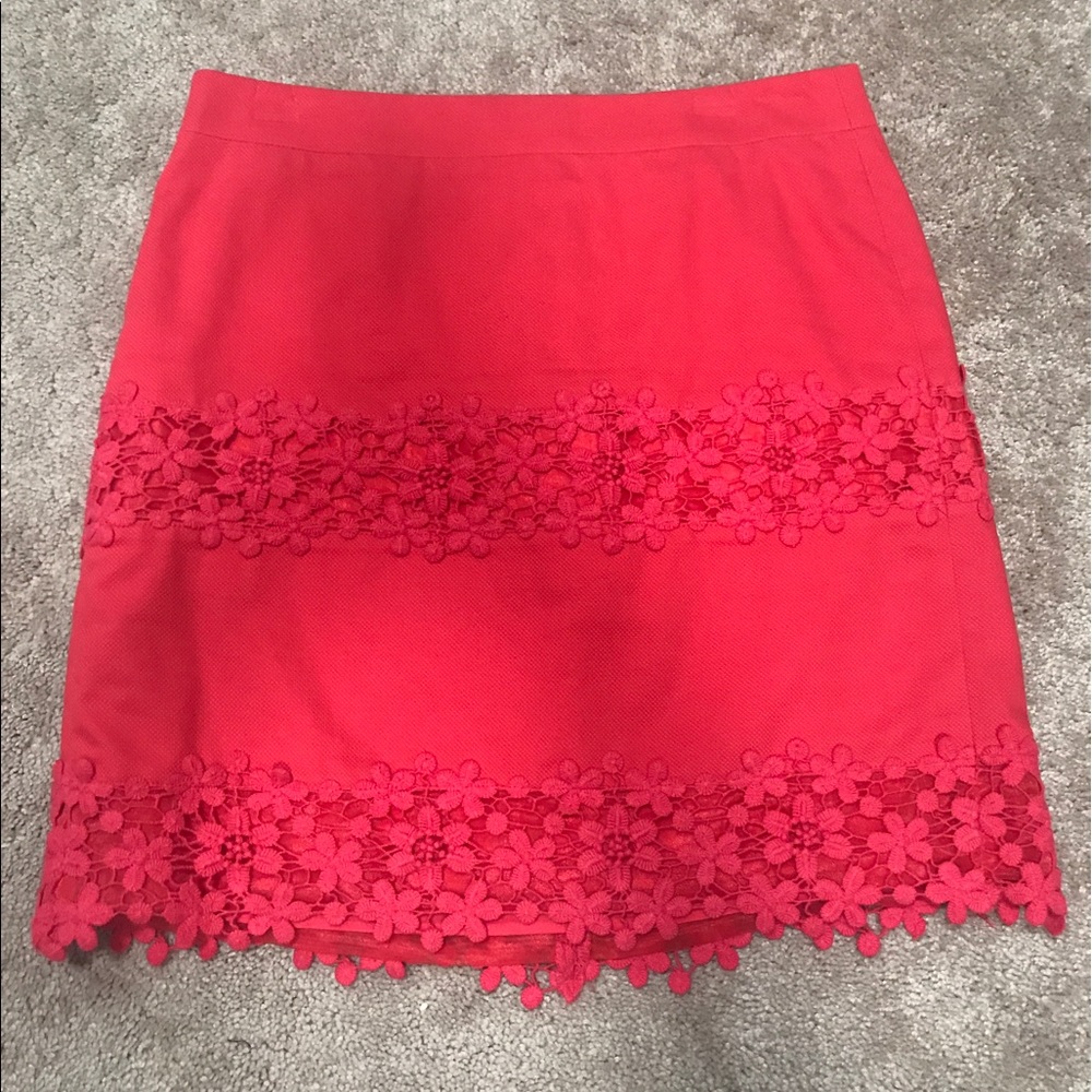 JCrew skirt with sweet embellishment