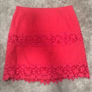 JCrew skirt with sweet embellishment