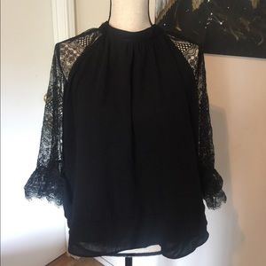 Lace Sleeve Top