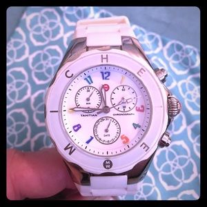 Michele Tahitian white watch