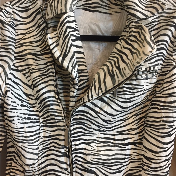 26 off Jackets & Blazers Zebra Print Leather Jacket SIZE L from Nicole's closet on Poshmark