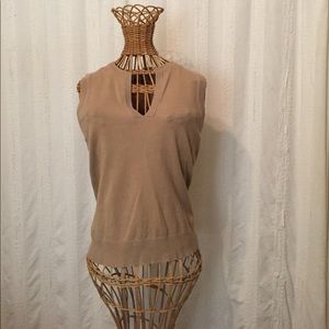 Banana republic sleeveless stretch knit top